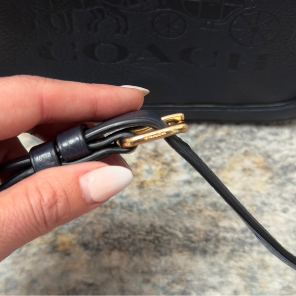 Navy Coach saddle bag with horse & carriage - Picture 5 of 9